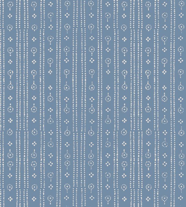 Parker & Jules Birdlip Fabric Day Blue - Sample