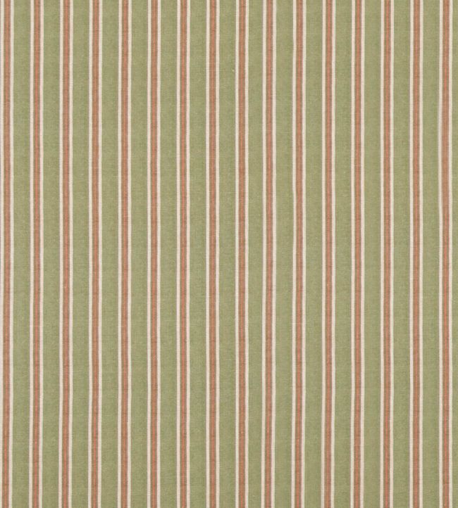 Mulberry Home Somerton Stripe Fabric in Green - Sample
