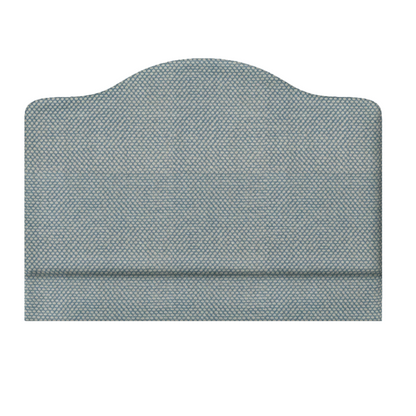 Grace King _ upholstered headboard _ Fermoie Wicker Linen _ blue 