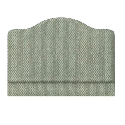 Grace King _ upholstered headboard _ Fermoie Wicker Linen _ green