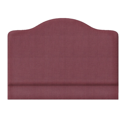 Grace King _ upholstered headboard _ Designers Guild Linen _ Loganberry 