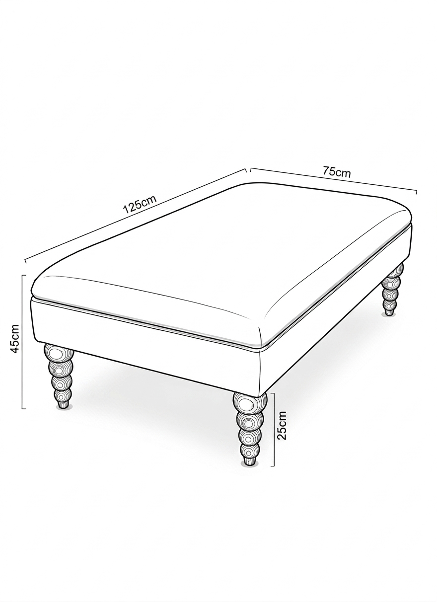 The Bobbin Ottoman - Large