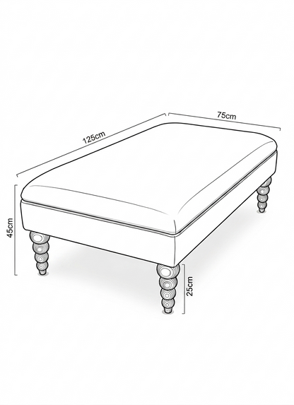 The Bobbin Ottoman - Large