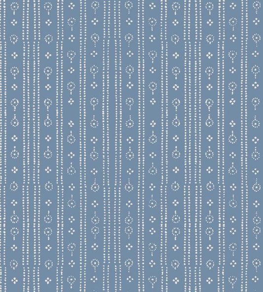Parker & Jules Birdlip Fabric Day Blue - Sample